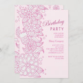 不完全な花の招待状 招待状 (正面/裏面)