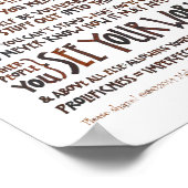 不完全主義のマニフェストのポスター – Walnut Ink ポスター (角)