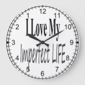 不完全生命反転ダイヤル時計 ラージ壁時計 (正面)