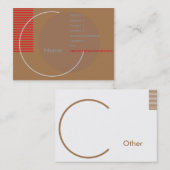 不完全-ぽっちゃりした 名刺 (正面/裏面)