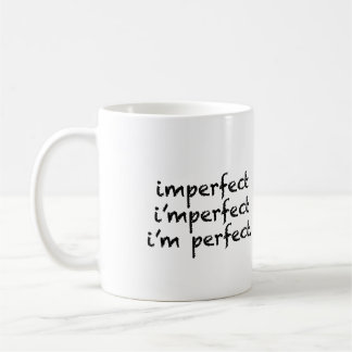 不完全=私は完全です コーヒーマグカップ