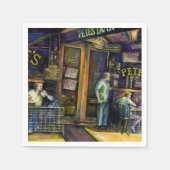 不定形幽霊のよく出るの影によって スタンダードカクテルナプキン (正面)