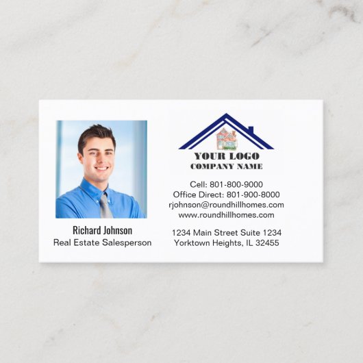 不実在動産プロフェッショナル写真ロゴQRコードの追加   名刺 (正面)