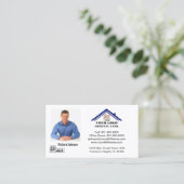 不実在動産プロフェッショナル写真ロゴQRコードの追加  名刺 (スタンド正面)