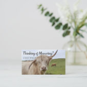 不実在動産国牛農業評価マーケティング 名刺 (スタンド正面)