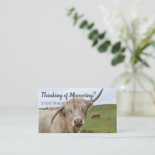 不実在動産国牛農業評価マーケティング 名刺 (スタンド正面)