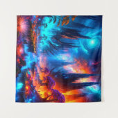 不実鮮やか林 タペストリー (正面(横))