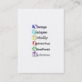 不寛容な名刺のための名刺 名刺 (裏面)