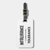 不寛容は明らかに新しい寛容だ ラゲッジタグ (正面縦)