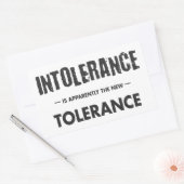 不寛容は明らかに新しい寛容だ 長方形シール (封筒)