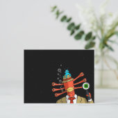 「不審なエイリアン」はがき ポストカード (スタンド正面)