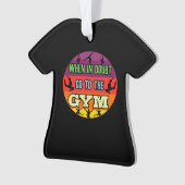 不審時の女子体操ジムへ オーナメント (正面)