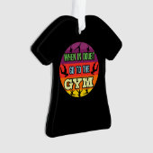 不審時の女子体操ジムへ オーナメント (正面)