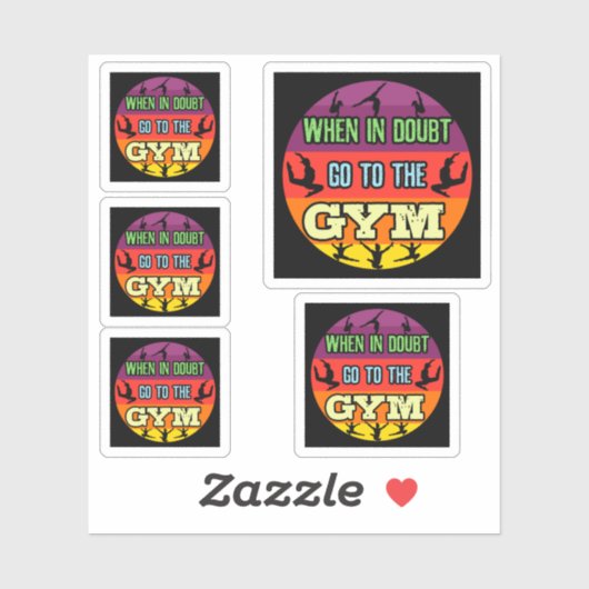 不審時の女子体操ジムへ シール (シート)