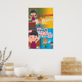 不尊敬はクールなし(マット) ポスター (キッチン)