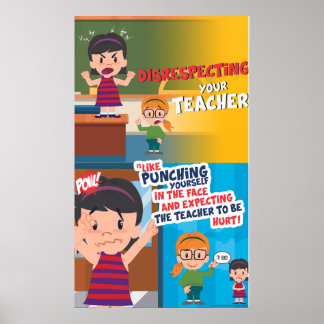 不尊敬はクールなし（マット） ポスター