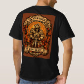 不屈のスピリット・ド・勇気とコンバタントTシャツ Tシャツ (裏面)
