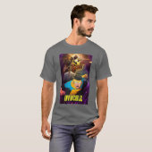 不屈の地球守護者VS機械の頭脳ポ Tシャツ (正面フル)