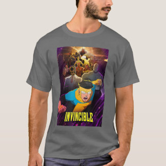不屈の地球守護者VS機械の頭脳ポ Tシャツ