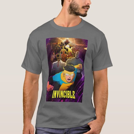 不屈の地球守護者VS機械の頭脳ポ Tシャツ (正面)