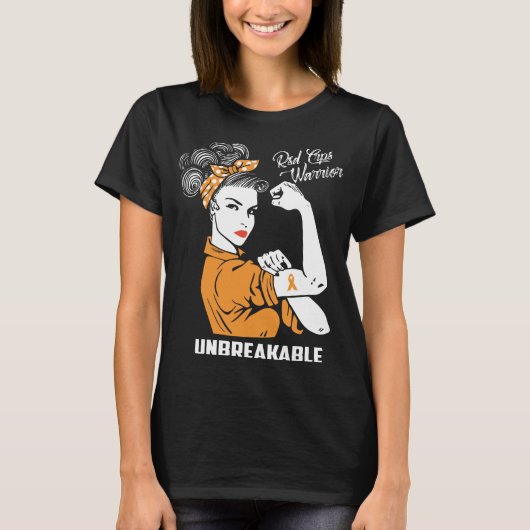 不屈の戦士、不屈のナース、強い妻 Tシャツ (正面)