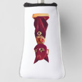 不屈の精神は万物だ ゴルフヘッドカバー (回転90)