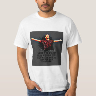 不屈の精神：死んだものが決して死ぬことはない Tシャツ