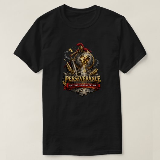 不屈の精神 1a tシャツ (デザイン正面)