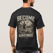 不屈の自給自足者 Become Ungovernable Tシャツ (裏面)
