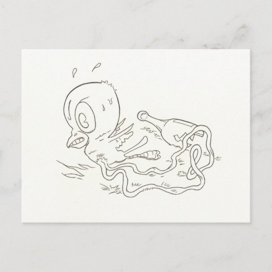 不屈の青い鳥 ポストカード (正面)