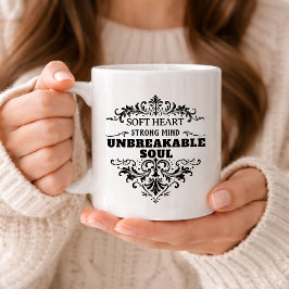 不屈の魂を持つ女性のためのヴィンテージスタイルのマグカップ コーヒーマグカップ