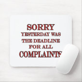 不平のための締切 マウスパッド (マウス)