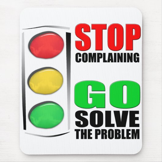 不平を言うことを止めて下さい マウスパッド (正面)