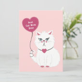 不平白おもしろい猫マザーズデイフラットカード シーズンカード (スタンド正面)