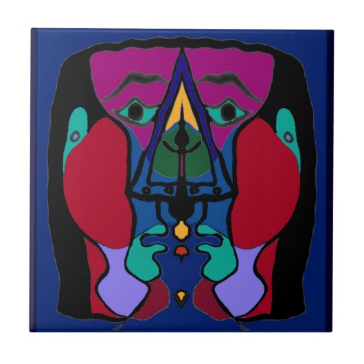 不平衡抽象芸術 タイル (正面)