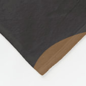 不平、不平のパグの中型のブラウンのフリースブランケット フリースブランケット (角)