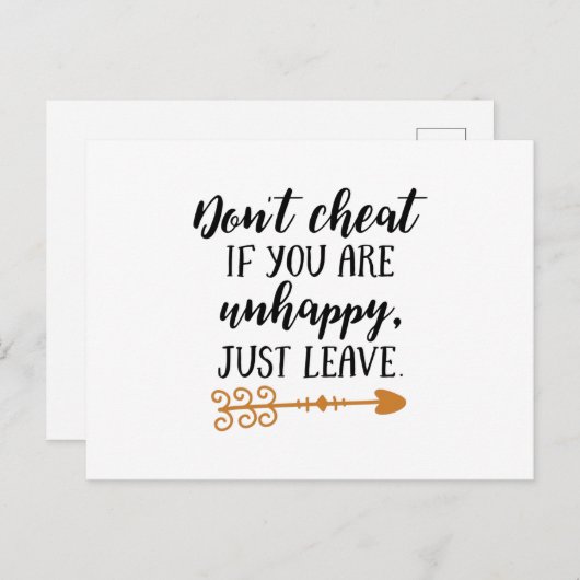 不幸なもしことをごまかすな離れ ポストカード (正面/裏面)