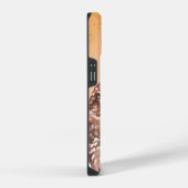 不幸な不機嫌な穴ぐきフクロウのクチクした水色 iPhoneケース (右側面)