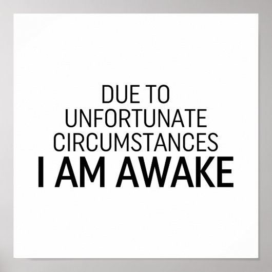 不幸な境遇で目が覚めた ポスター (正面)