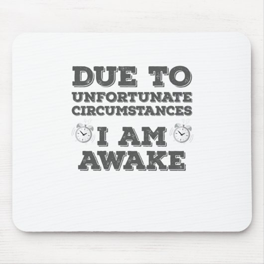 不幸な境遇で目が覚めた マウスパッド (正面)