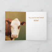 不幸な牛が元気になる カード (内部)