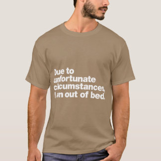 不幸な状況により家族 Tシャツ