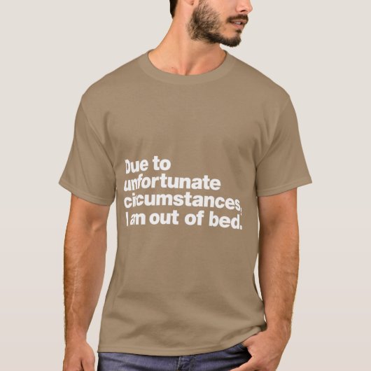不幸な状況により家族 Tシャツ (正面)