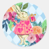 不幸な白ウサギの誕生日パーティー ラウンドシール (正面)