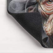 不幸な老婦人の風刺画 マウスパッド (コーナー)