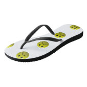 不幸な顔絵文字サンダルシューズビーチサンダル ビーチサンダル (アングル)