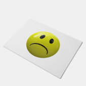 不幸な顔絵文字ドアマット ドアマット (アングル)