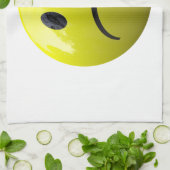 不幸な顔絵文字 キッチンタオル (折り畳み)