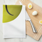 不幸な顔絵文字 キッチンタオル (四つ折り)