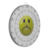 不幸な顔絵文字 ダーツボード (正面左)